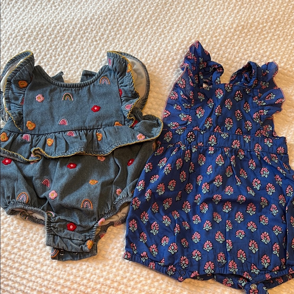 MudPie Baby Romper Sets